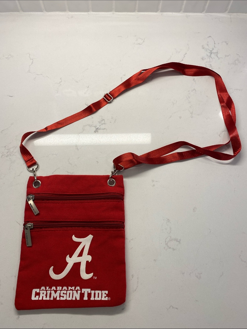 Robin Ruth Alabama Crimson Tide Crossbody Bag Adjustable Strap Zipper Pouches 🐘